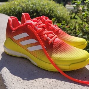 Adidas Ombre Red And White Womens Size 8.5 Volleyball Shoes